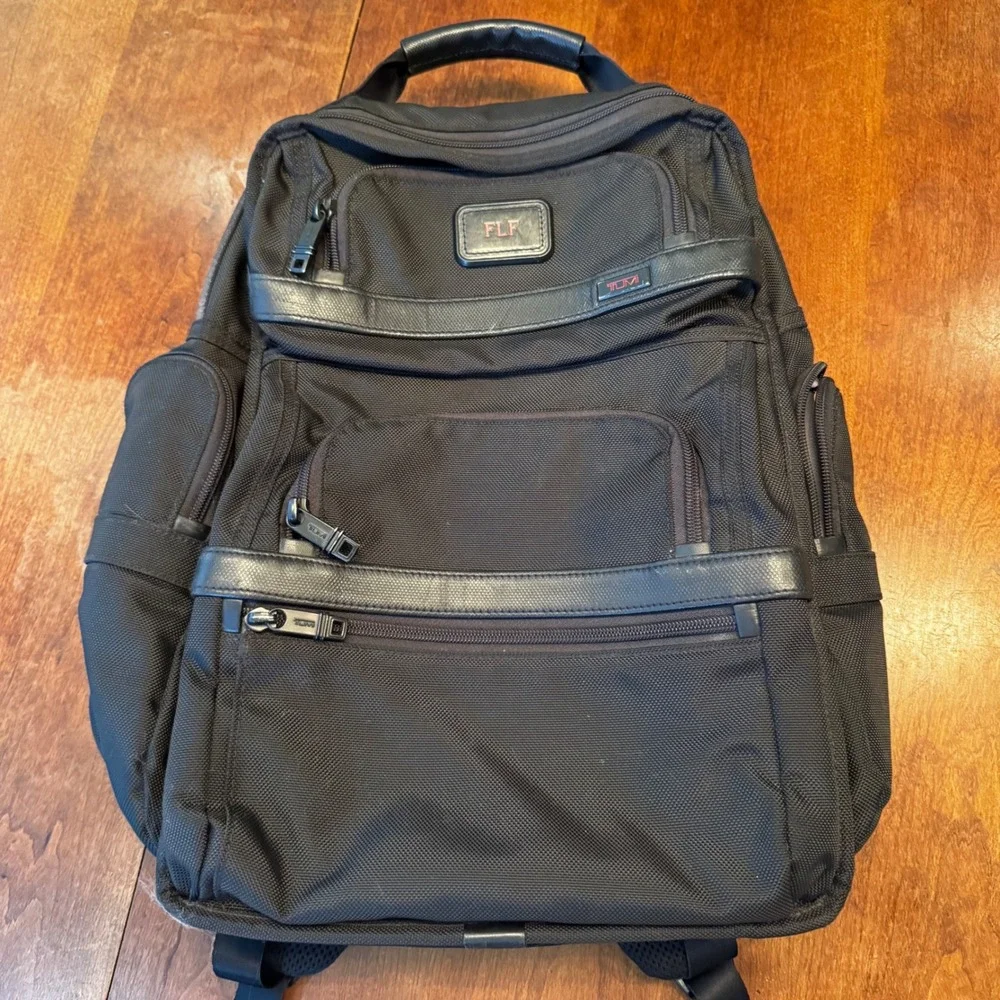 Tumi Backpack Mens OS Black T-Pass Business Class Brief Pack Ballistic Nylon